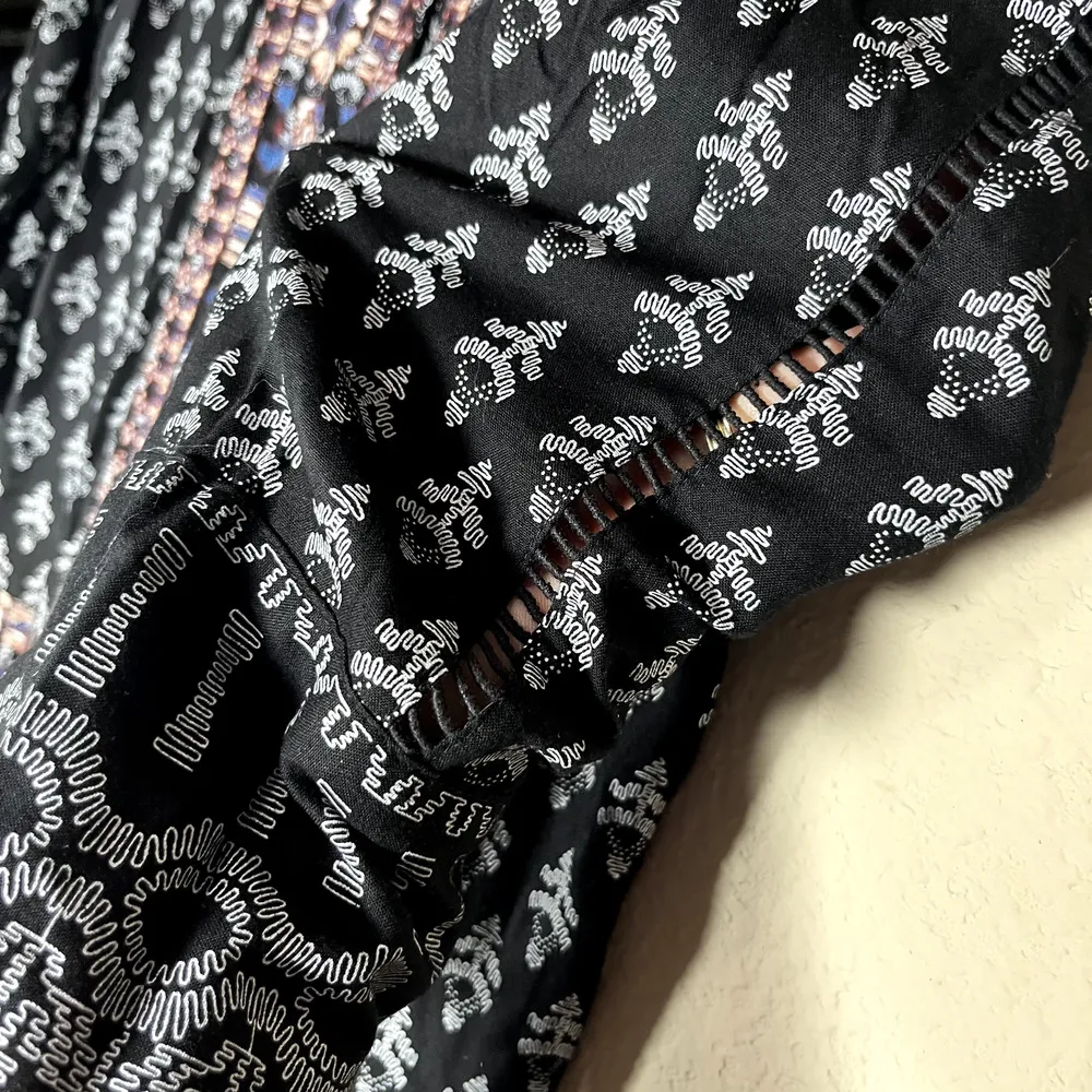 Anthropologie Vanessa Virginia Boho Mini Dress XS Embroidered Kaleidoscope - Image 7