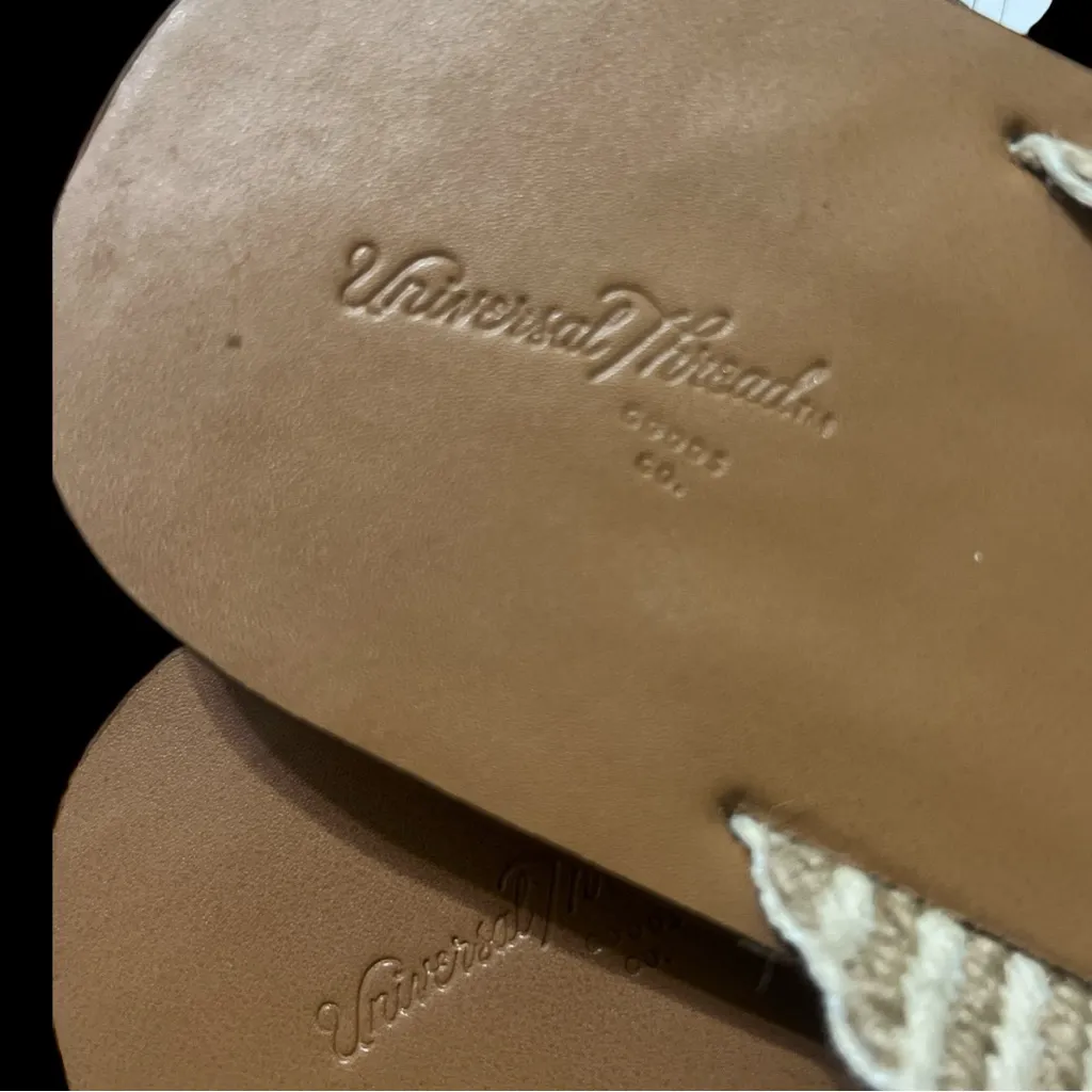 Universal Thread Cream and Tan Chevron Sandals - Image 4