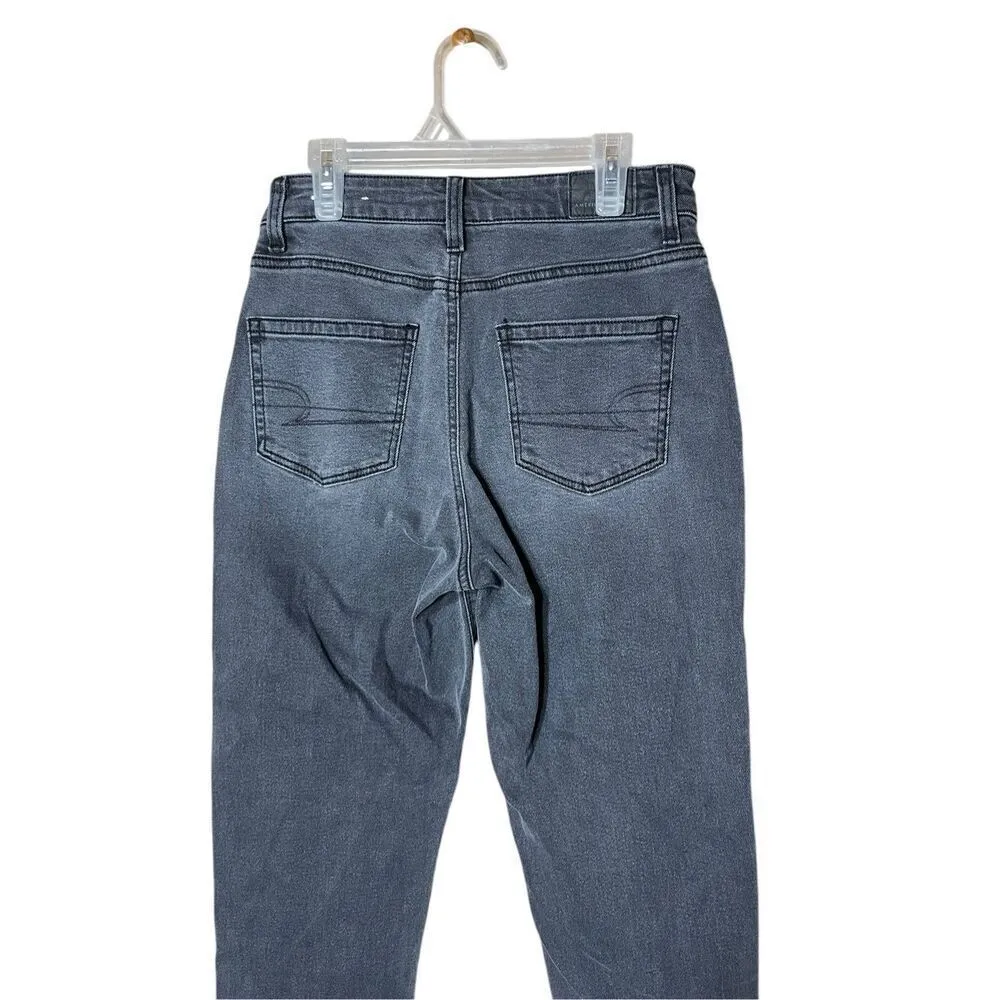 American Eagle Mom Jeans Size 0 Short Dark Gray - Image 5