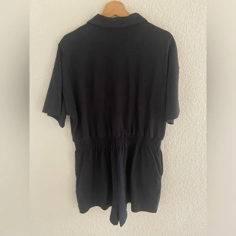 Sweaty Betty Black Romper Zip up - Image 4