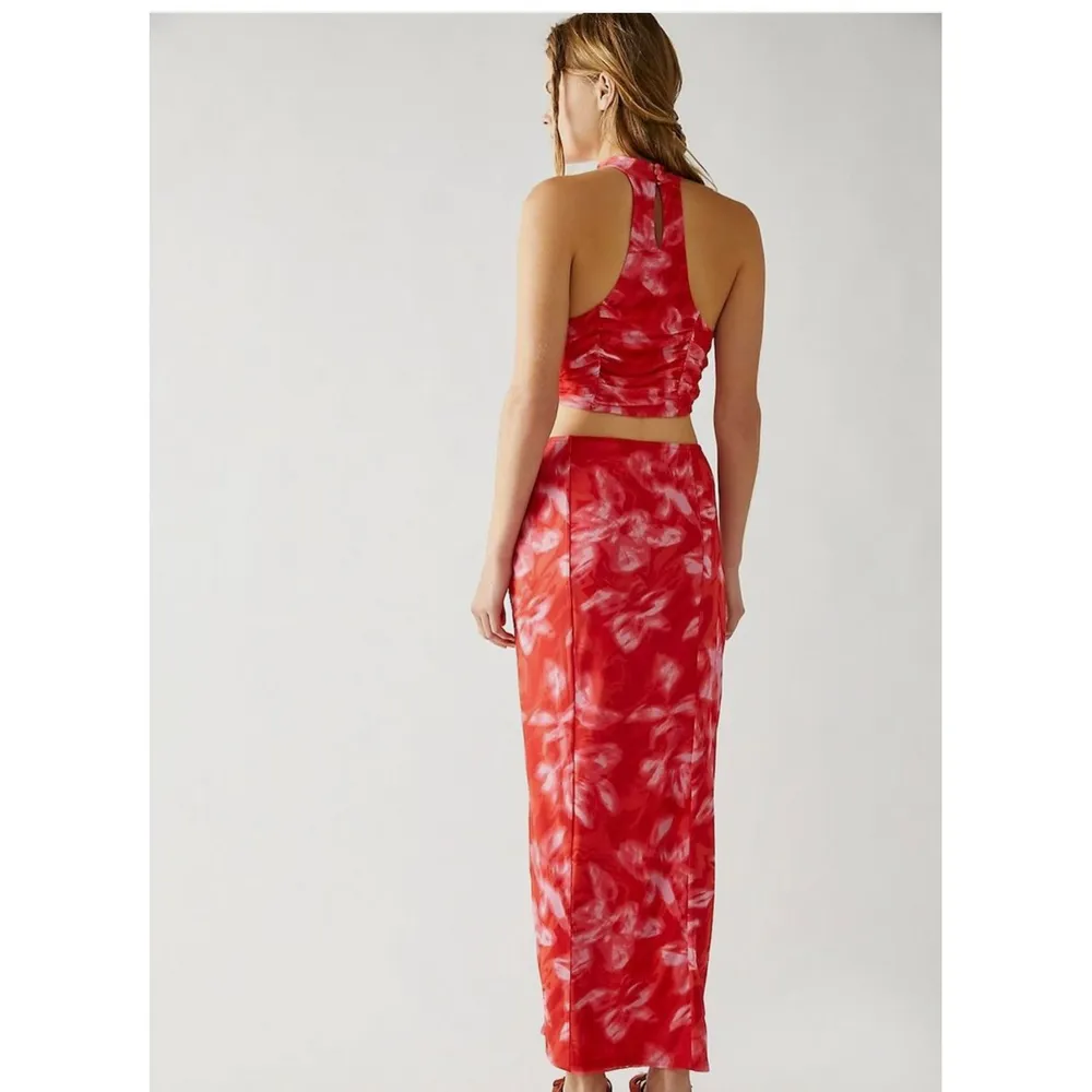 Free People Women's Made For You Maxi‎ Skirt Side Slit Sz S - Image 2