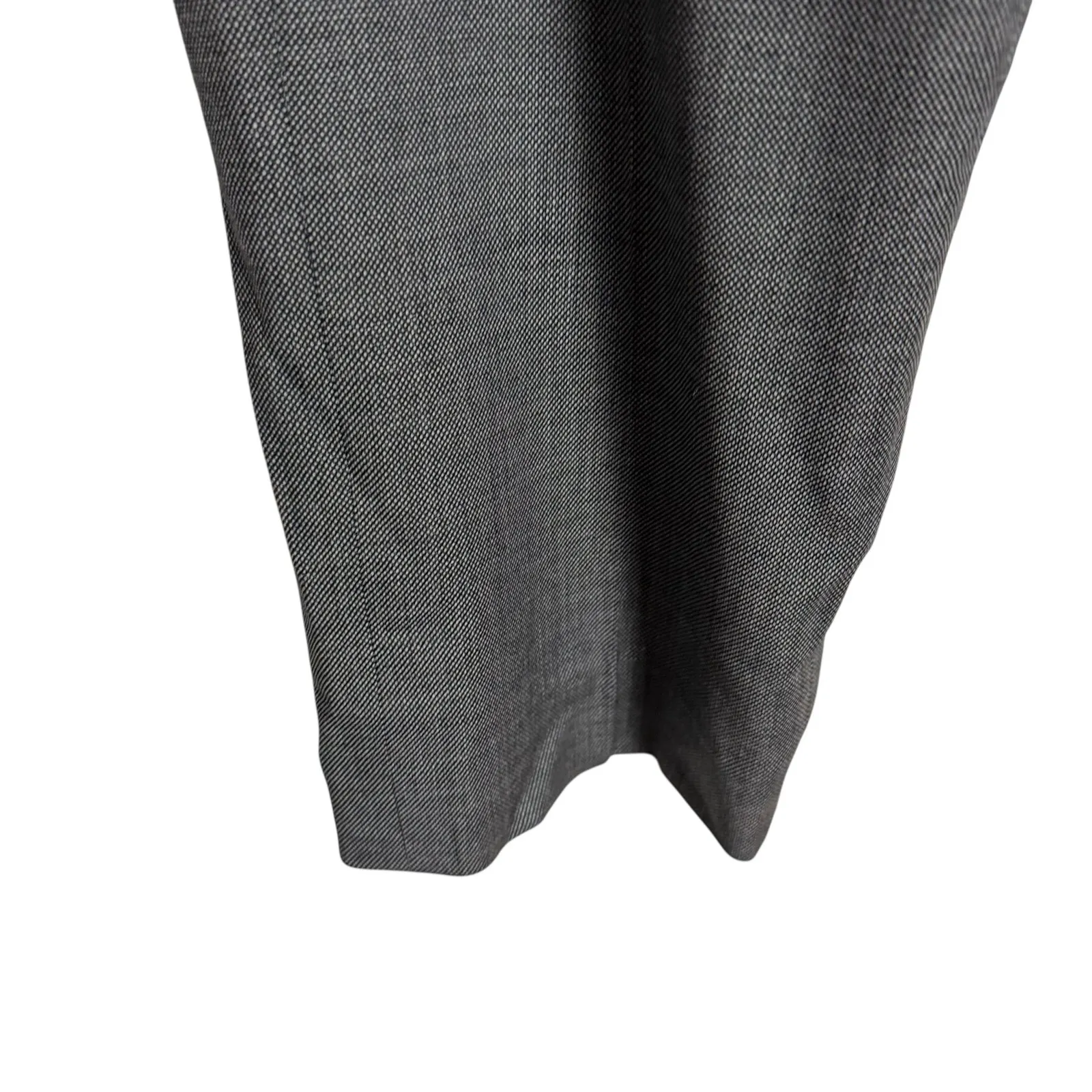 Lafayette 148 New York Gray Wool Office Straight Dress Slack Pants Size 10 - Image 4