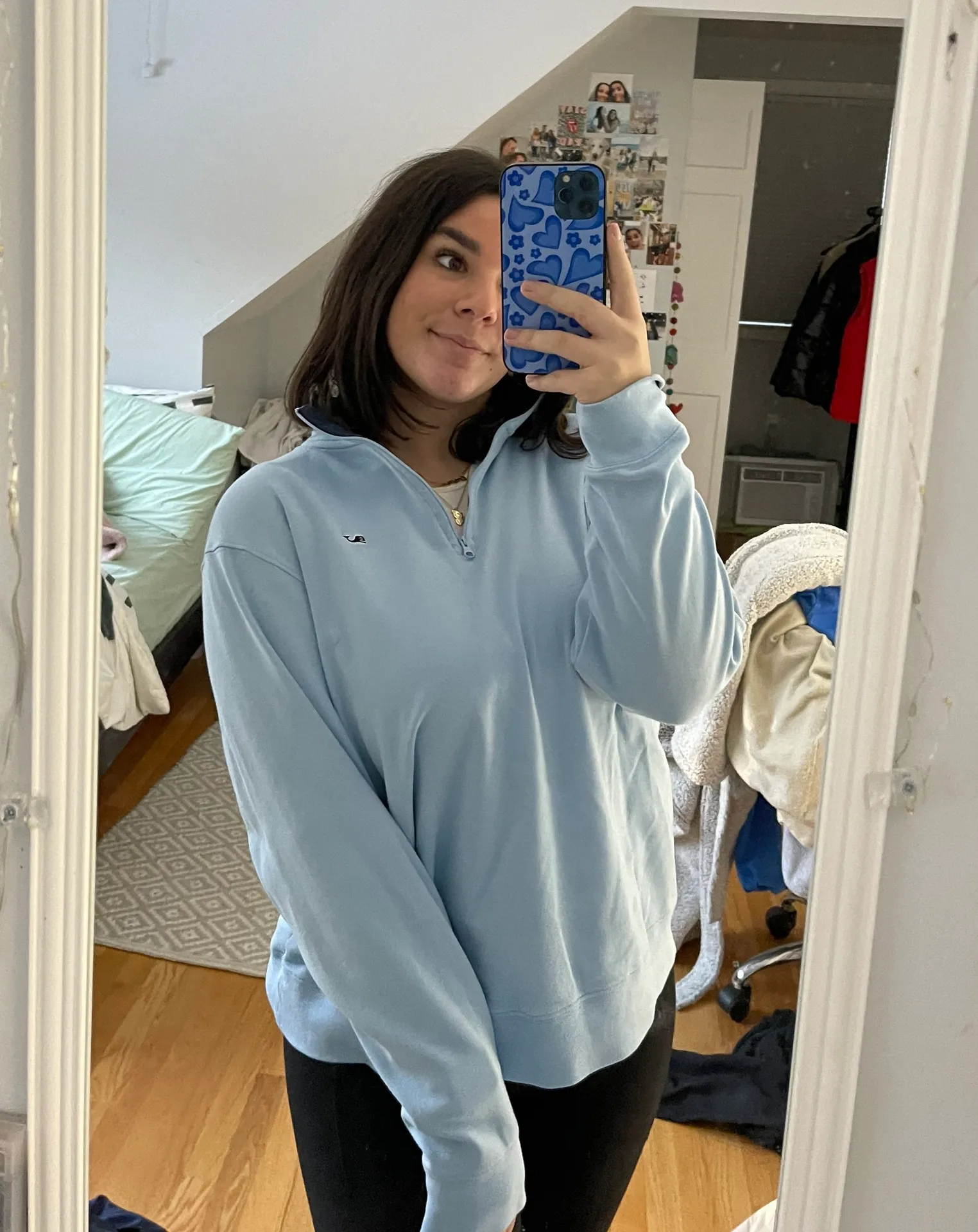 Vineyard Vines Light Blue Quarter Zip - Image 2