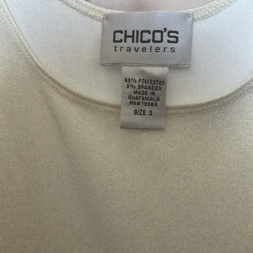 Chico's shimmery Sleeveless Top 3 xl - Image 4