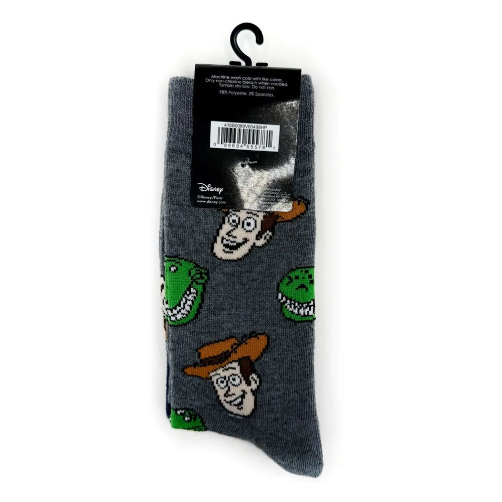 Disney Pixar Toy Story Crew Socks Mens Womens Woody Buzz Lightyear Fun Gift - Image 5