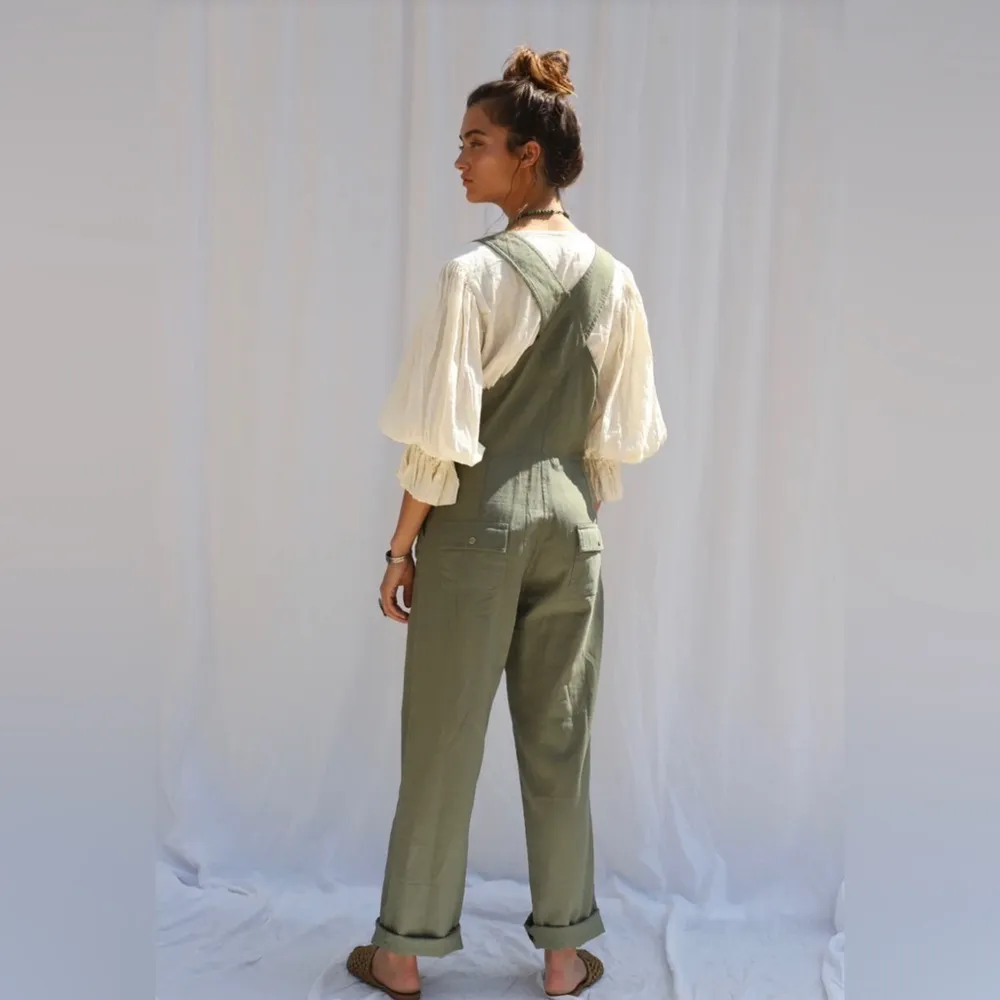 NWT Jen’s Pirate Booty Palmetto Overalls Chili Pepper Brown Terracotta Clay Boho - Image 14