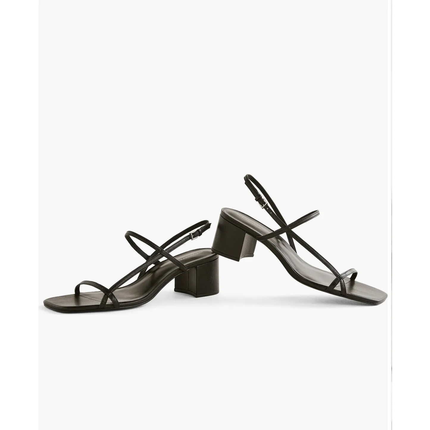 Reformation  Serenity Black Block Heel Sandal - Size 10.5 - Image 2