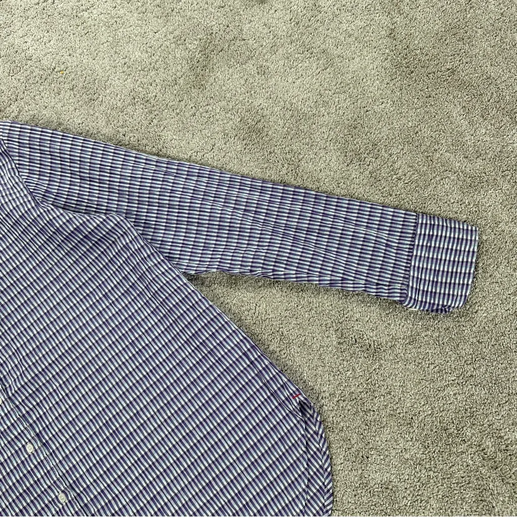 XiRENA Women’s Dawson Crinkled Button Down Shirt Longsleeve in Plaid Purple XS - Image 7