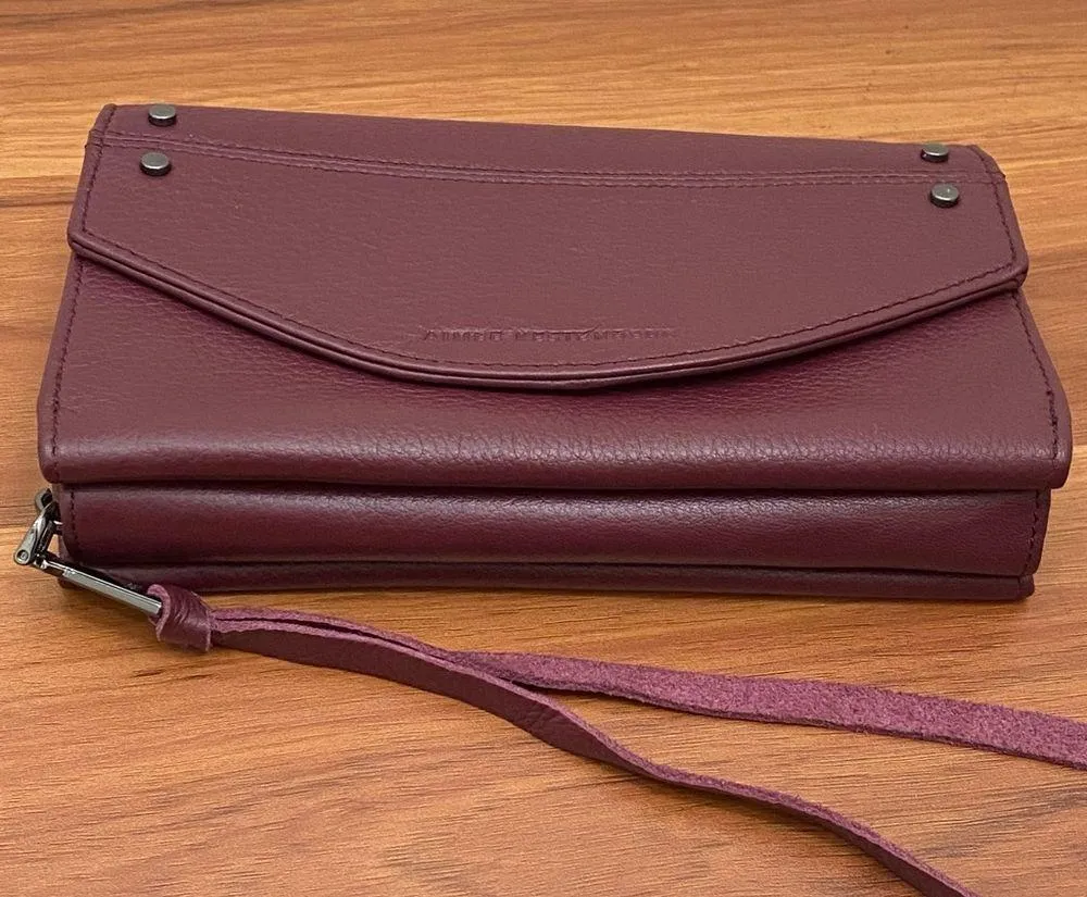 AIMEE KESTENBERG Delancey Wallet on A Chain In Oxblood Leather Chain Wallet - Image 8