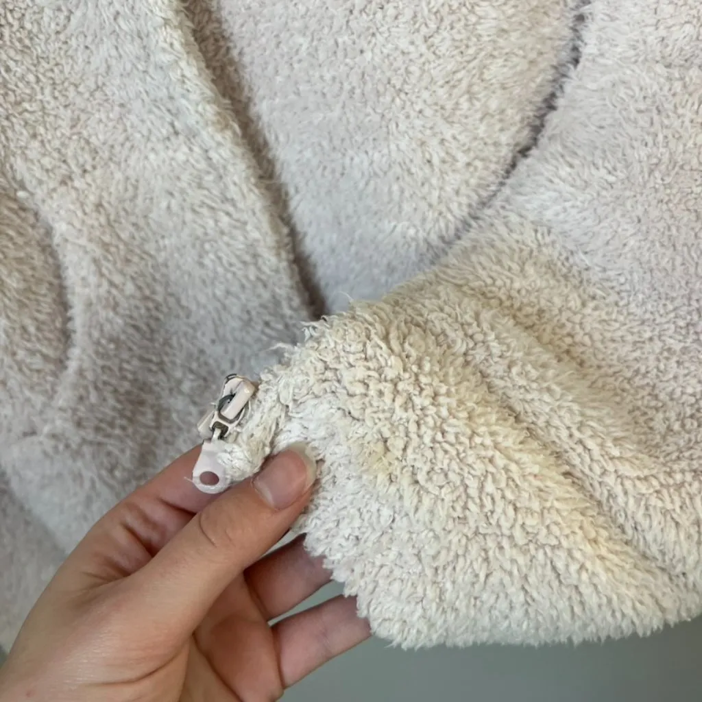 Barefoot Dreams Pink Zip Up Jacket Women's Small - Image 3