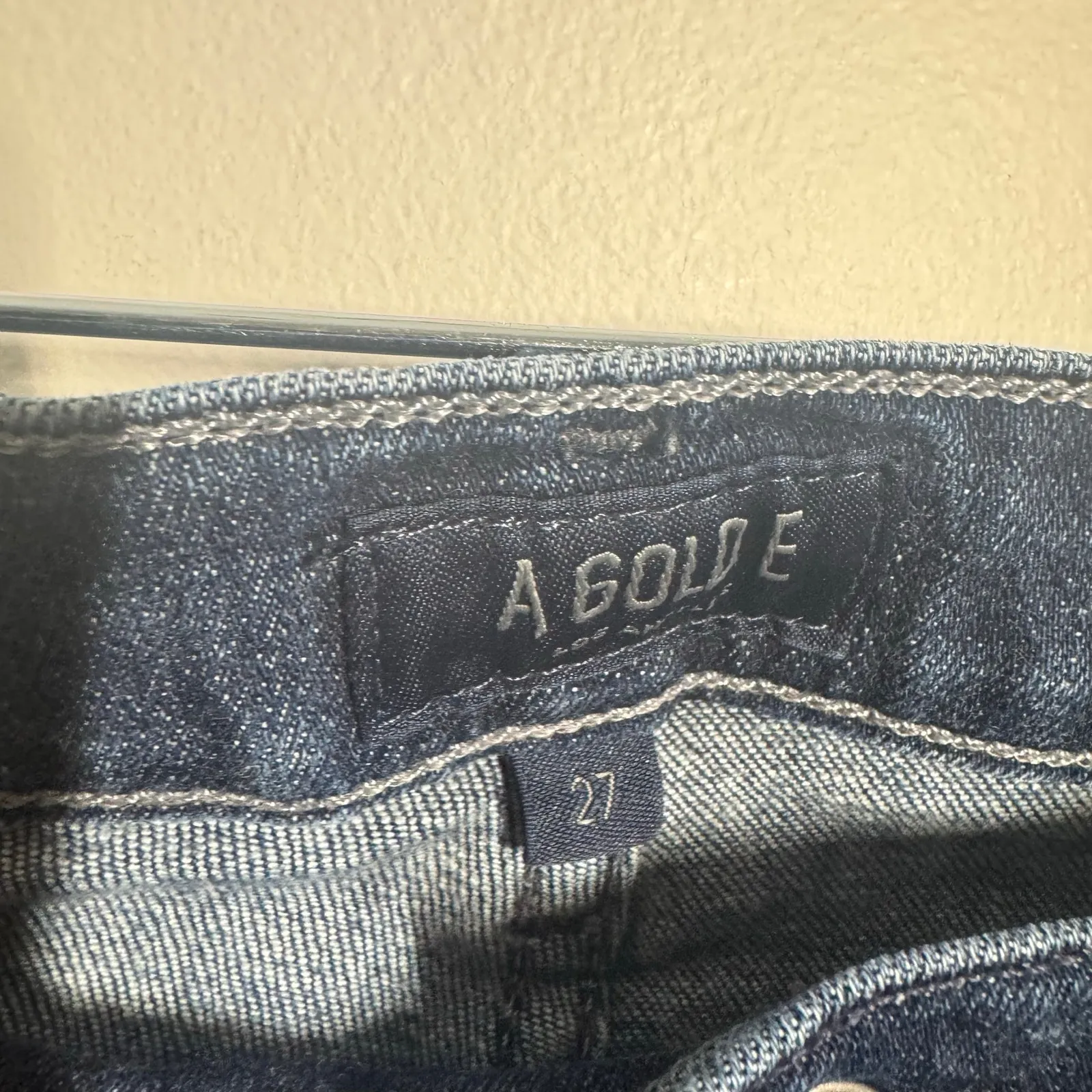 AGOLDE Madison Ultra 70s Flare Jeans Voyager Women 27 Blue Dark Wash Boho Y2K - Image 8