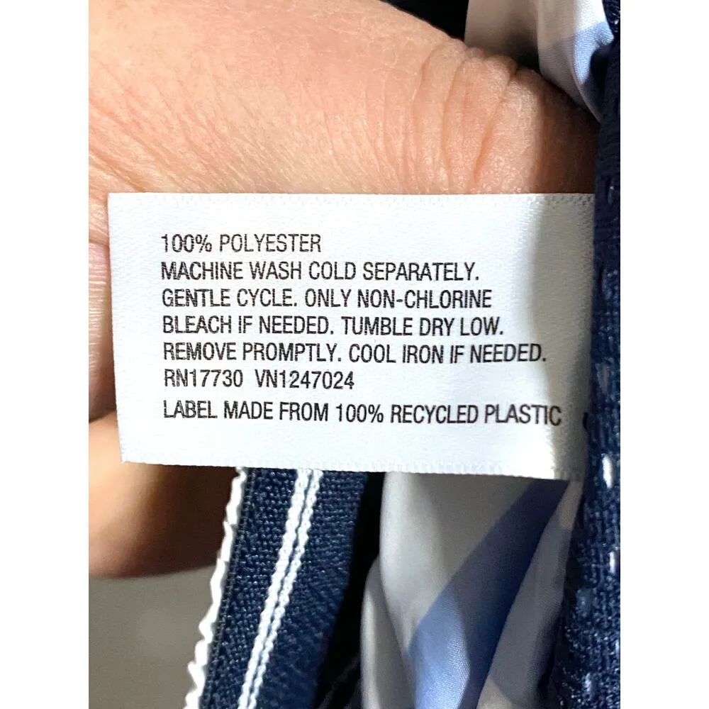 Hunter Target Striped Blue White Shorts Pockets Windbreaker Womens XS Polyester - Image 8