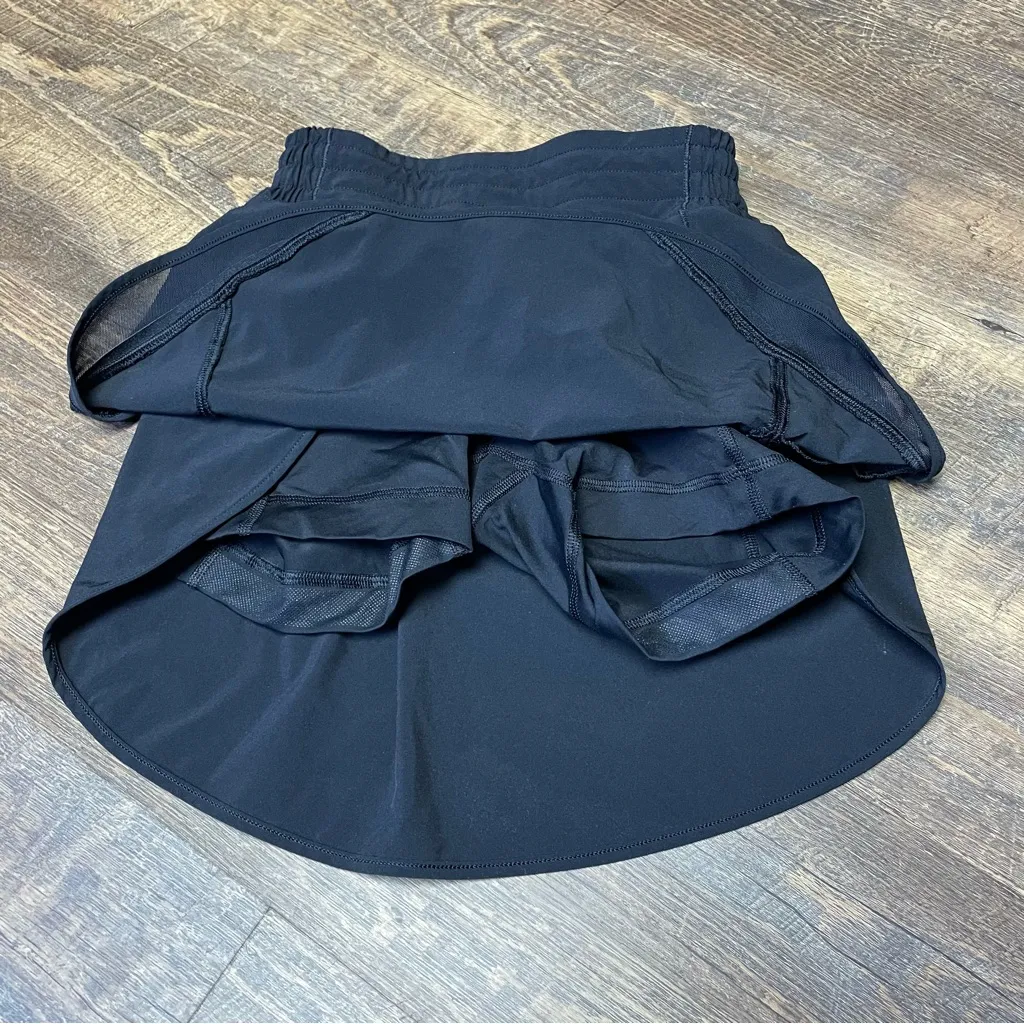 Lululemon Hotty Hot High-Rise Skirt Womens 2 Skort Running Gym Athletic Black - Image 7