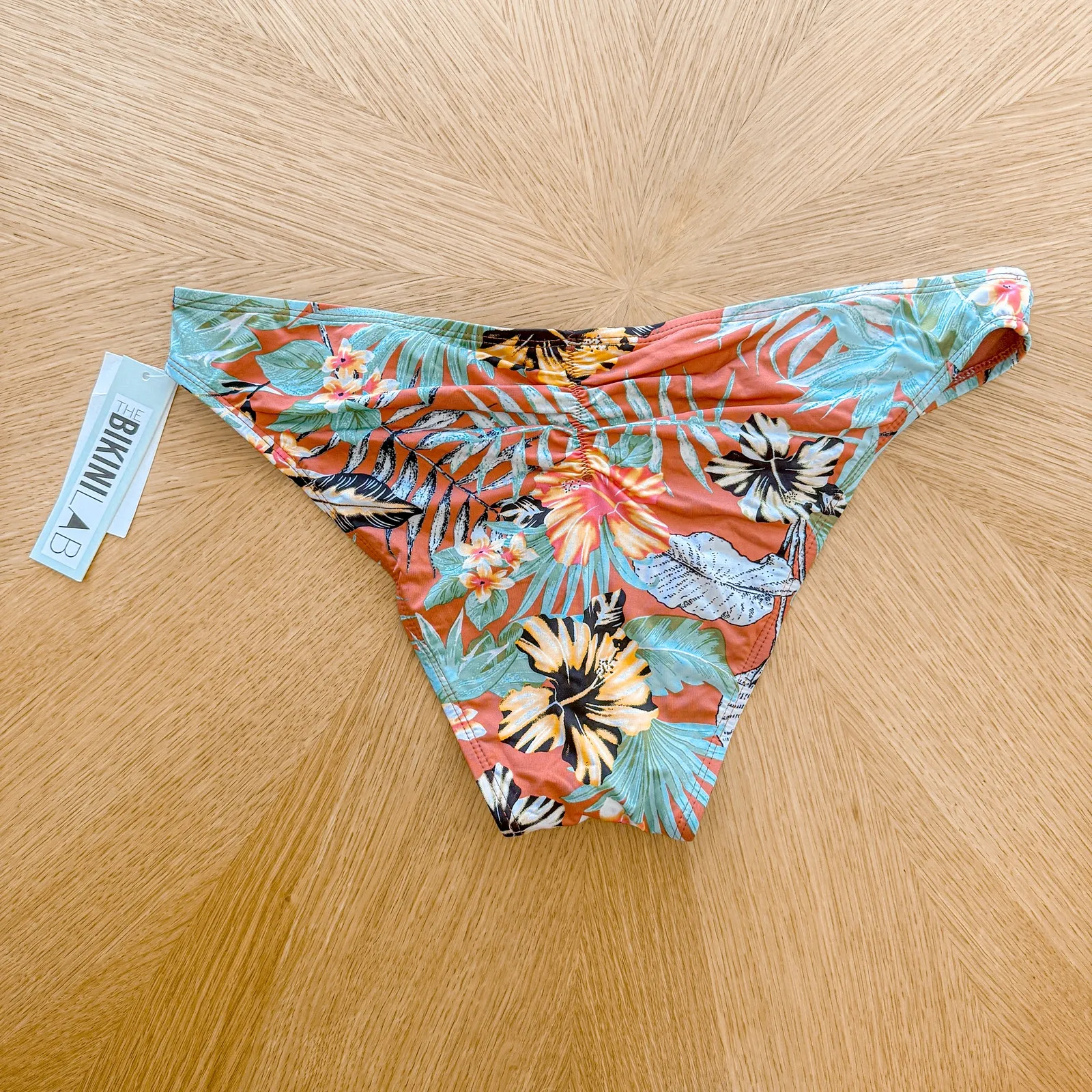 The Bikini Lab Bikini Bottom Womens XL Multicolor‎ Tropical Oasis Hipster Floral - Image 3
