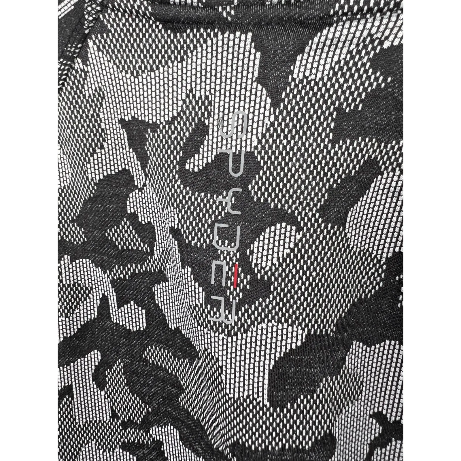Spyder Active Women's Pullover Camo Half Zip Mock‎ Neck Top Gray Size M NWOT - Image 5