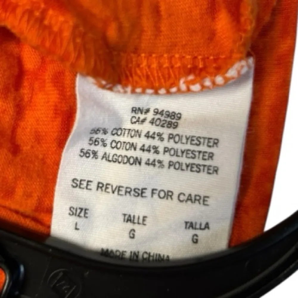 Detroit Tigers Women’s Graphic Tee – Orange & Navy, Size L - Image 9