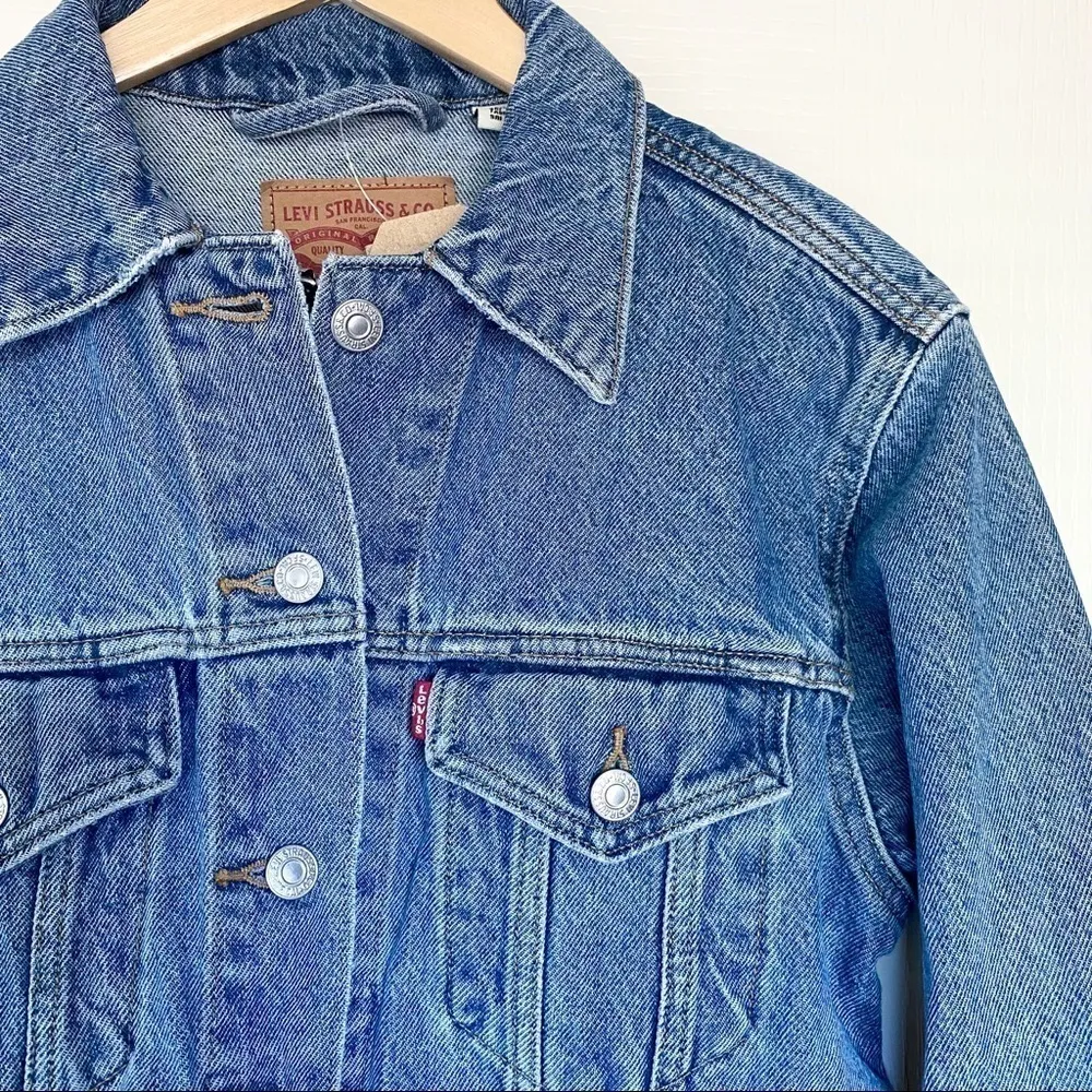 Levi’s Ex-BF Trucker Jacket Custom S - Image 5