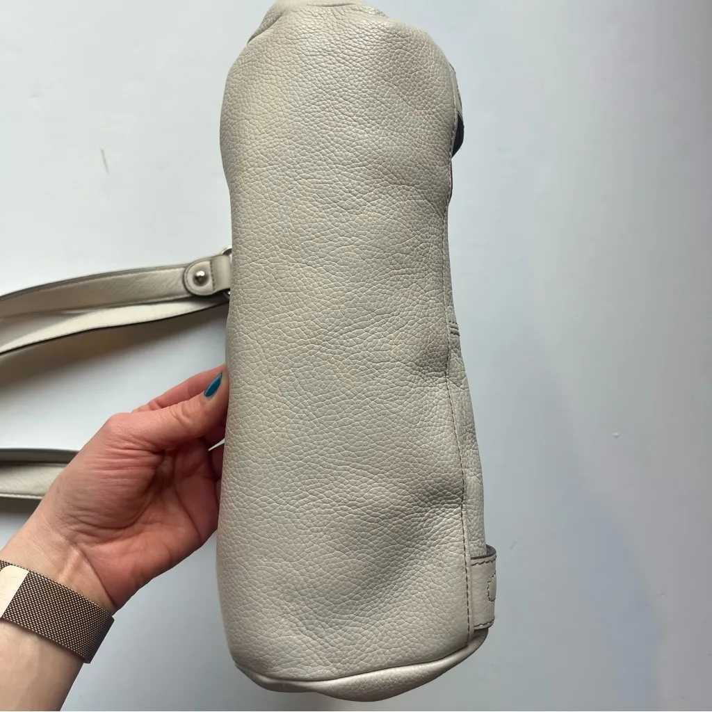 Clarks Cream Leather Shoulder Purse - Image 4