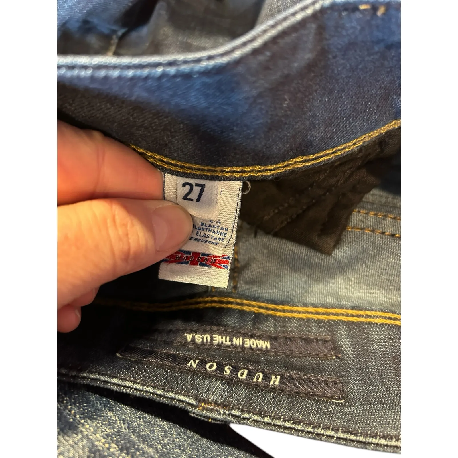 HUDSON Women's Low Rise Boot Cut Denim Jeans 's Size 27 Dark Wash Y2K - Image 3