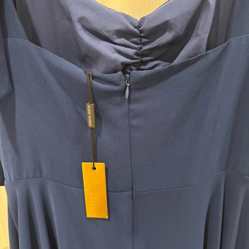 Alexia Admor Deep Blue Maxi Dress with Bow Details‎ - Image 11