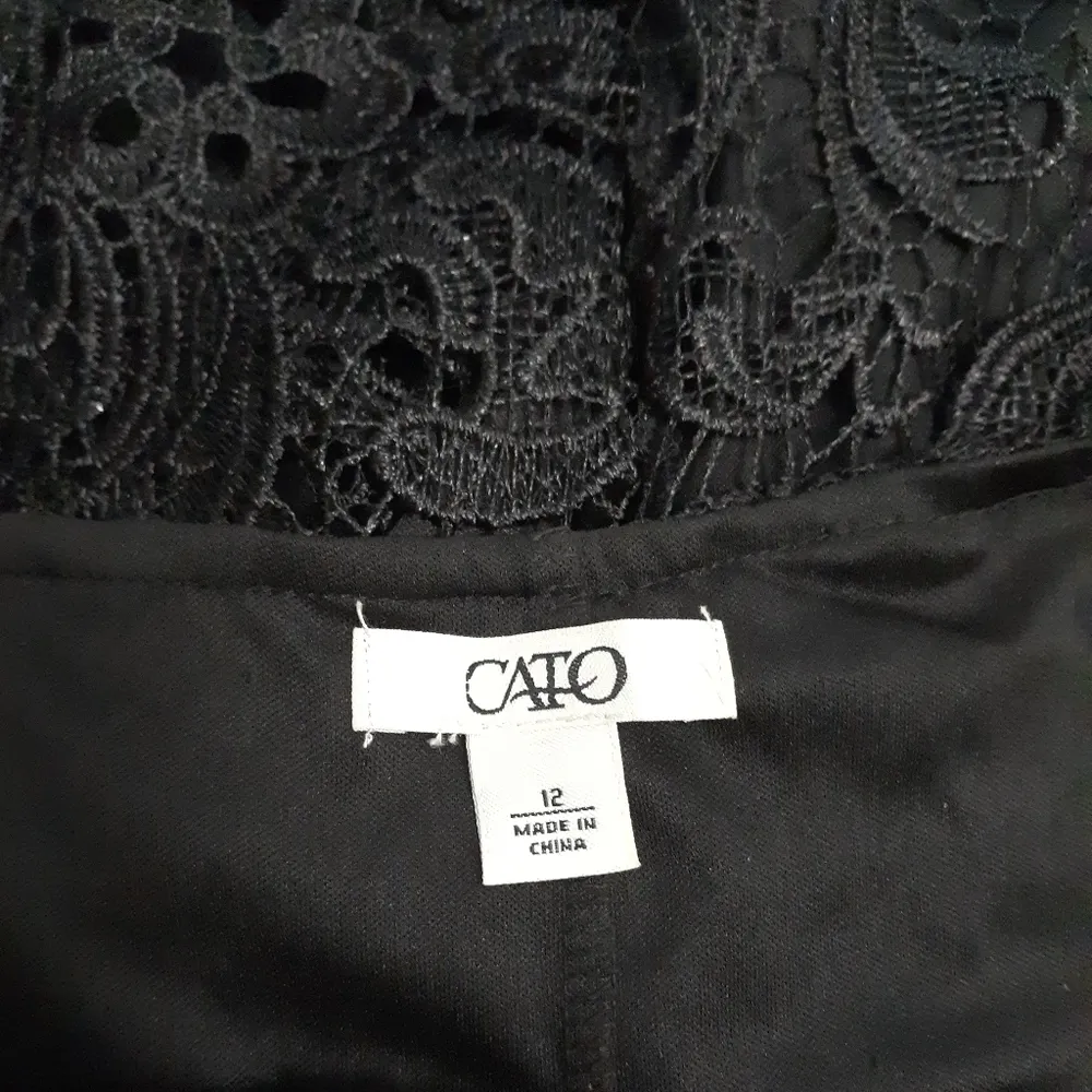 Cato  black lace skirt - Image 2