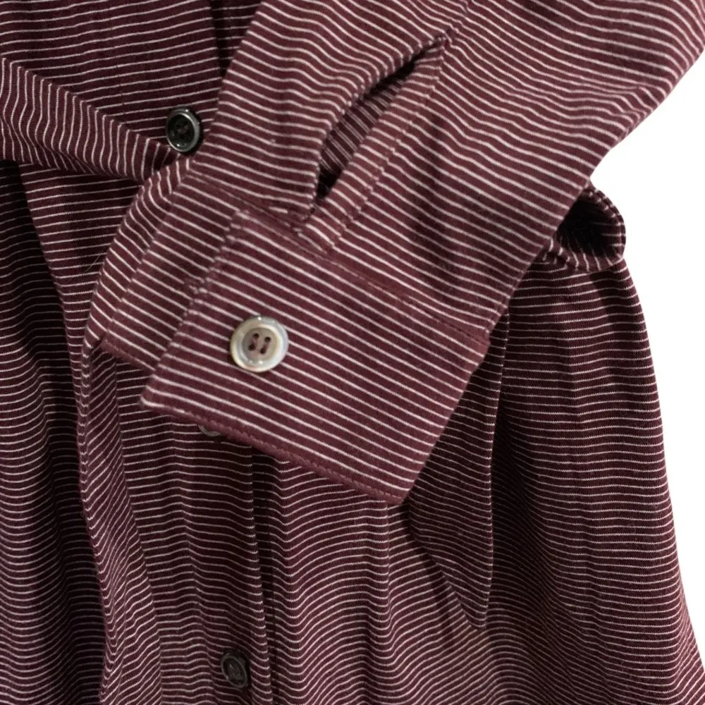 A.P.C. Coco Lie de Vin Midi Shirt Dress Size XS - Image 9