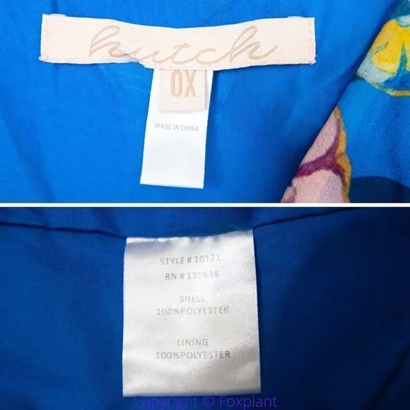 Hutch Anthropologie summer fruit shark bit hem‎ kimono sleeve dress, 0X - Image 17