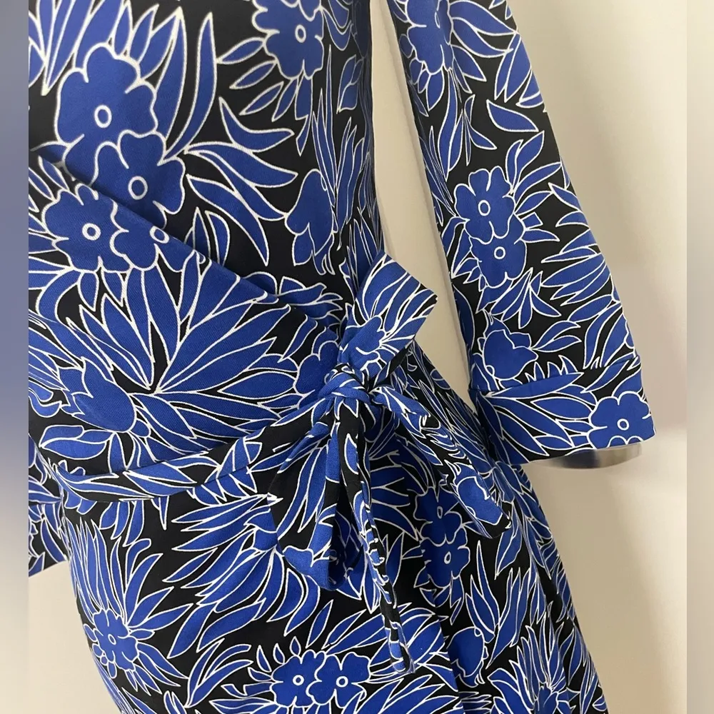 DVF  wrap short dress - cotton and silk - Image 3