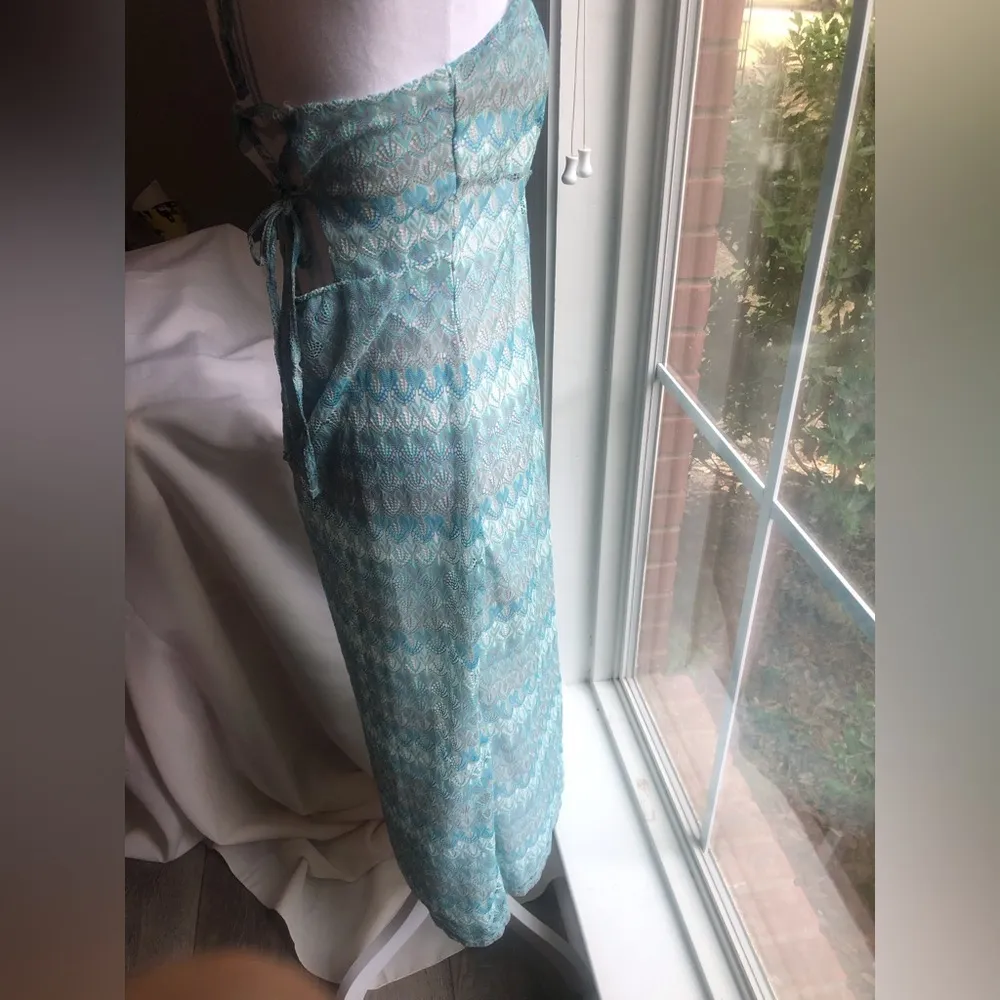 Wild Fable Halter Dress Teals Gray Size Large - Image 8