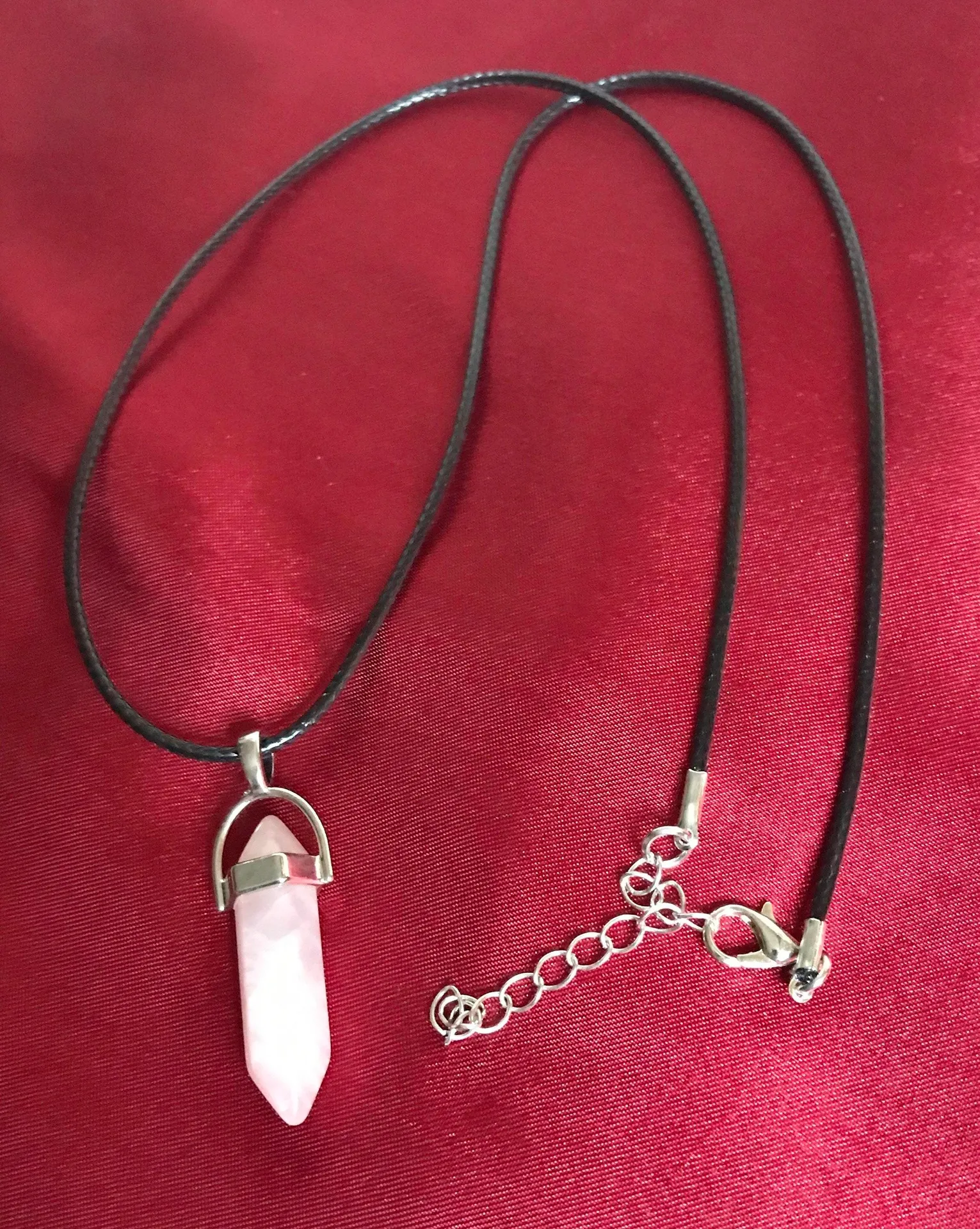 Handmade Rose Quartz Gemstone Necklace - Image 4