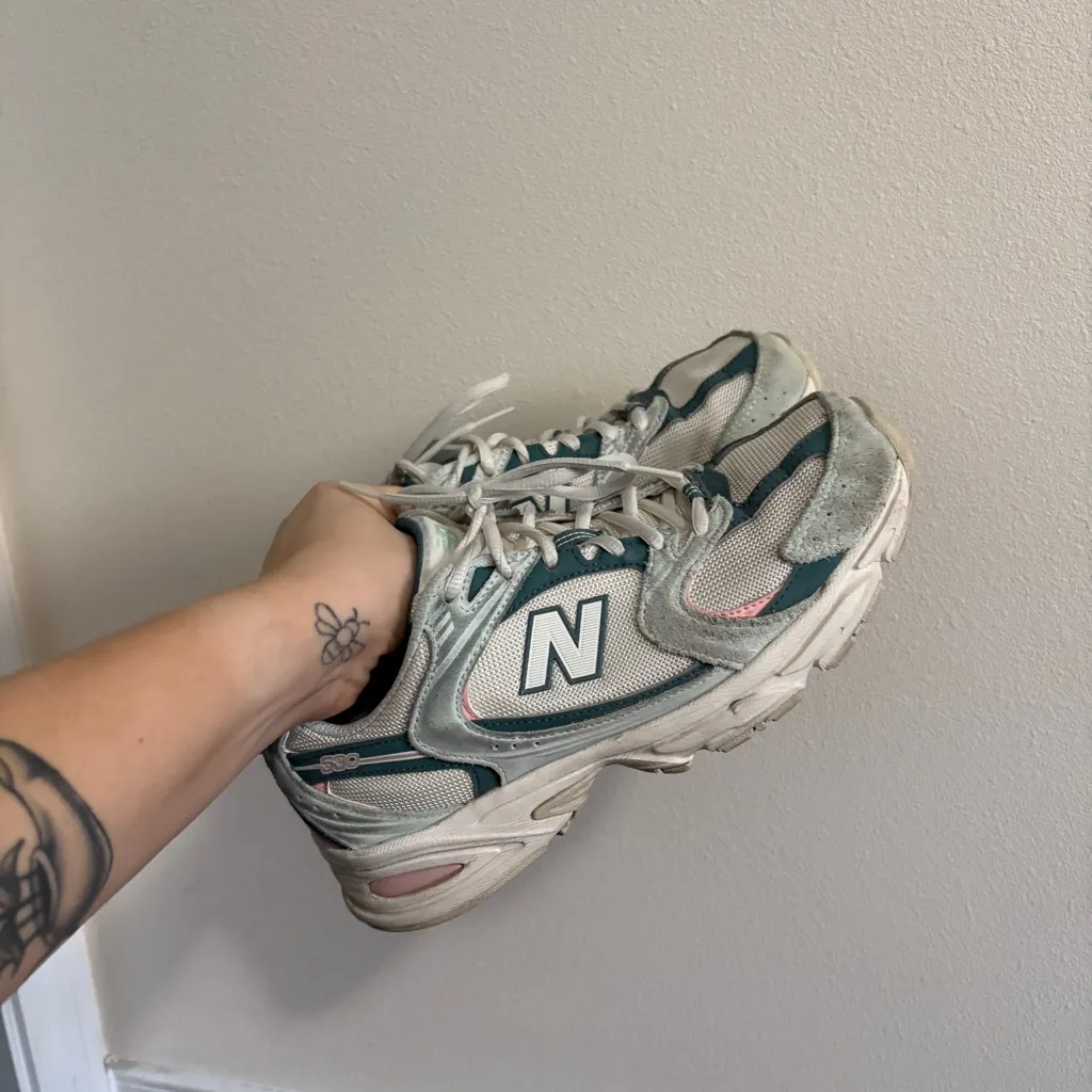 New Balance 530 CALIA Green Mint Teal Pink Sneakers Running Shoes Size 8.5 - Image 9