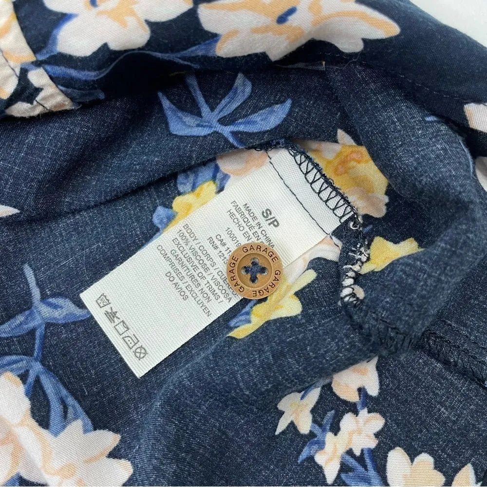 Floral Button Front Mini Skater Skirt - Image 5