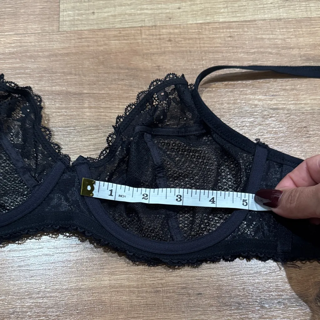 Savage X Fenty Black Lace Bra Size undefined - Image 9