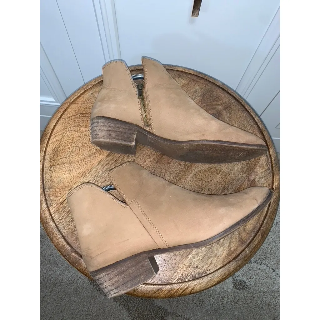 Splendid Women's‎ Brown Ankle Booties Low Block Heel Side Zipper Casual Size 10 - Image 7