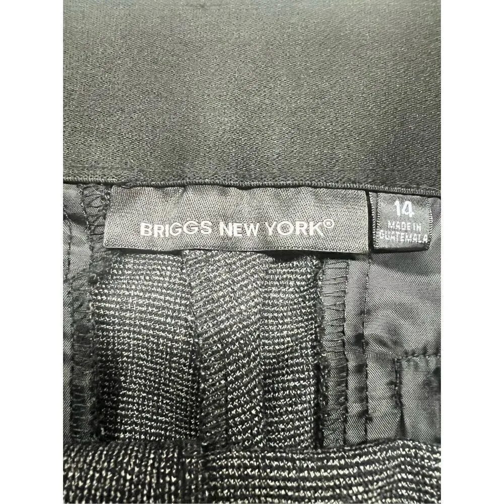 Briggs New York Perfect Fit Waistband Woman’s Dress Pants Sz 14 charcoal, NWT - Image 4