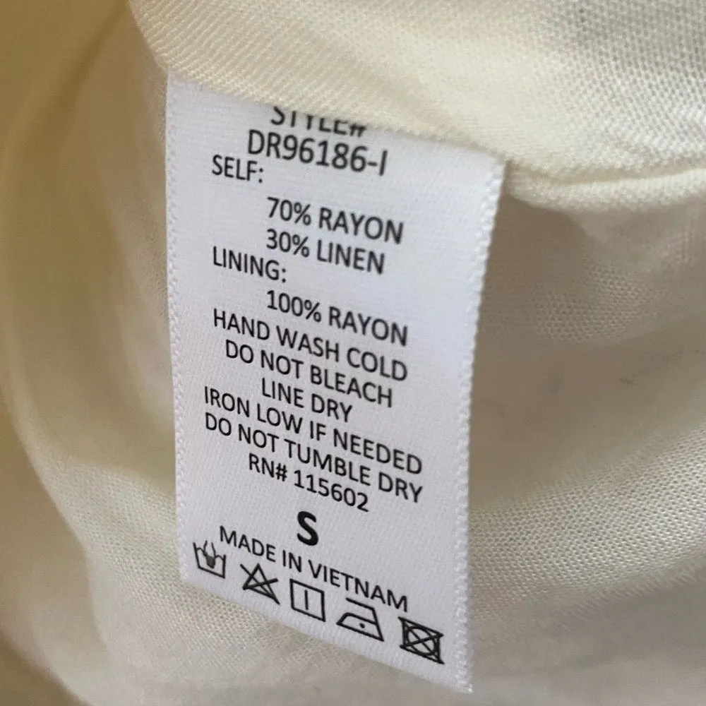 LUSH Puff Sleeve Floral Babydoll Dress Sz Small Sweetheart Button Front Milkmaid - Image 13