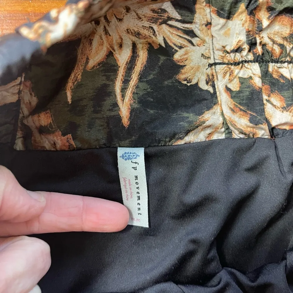 Free People Movement The Way Home Floral High Rise Mesh Shorts ~ Size Medium
 💚🍄 - Image 6