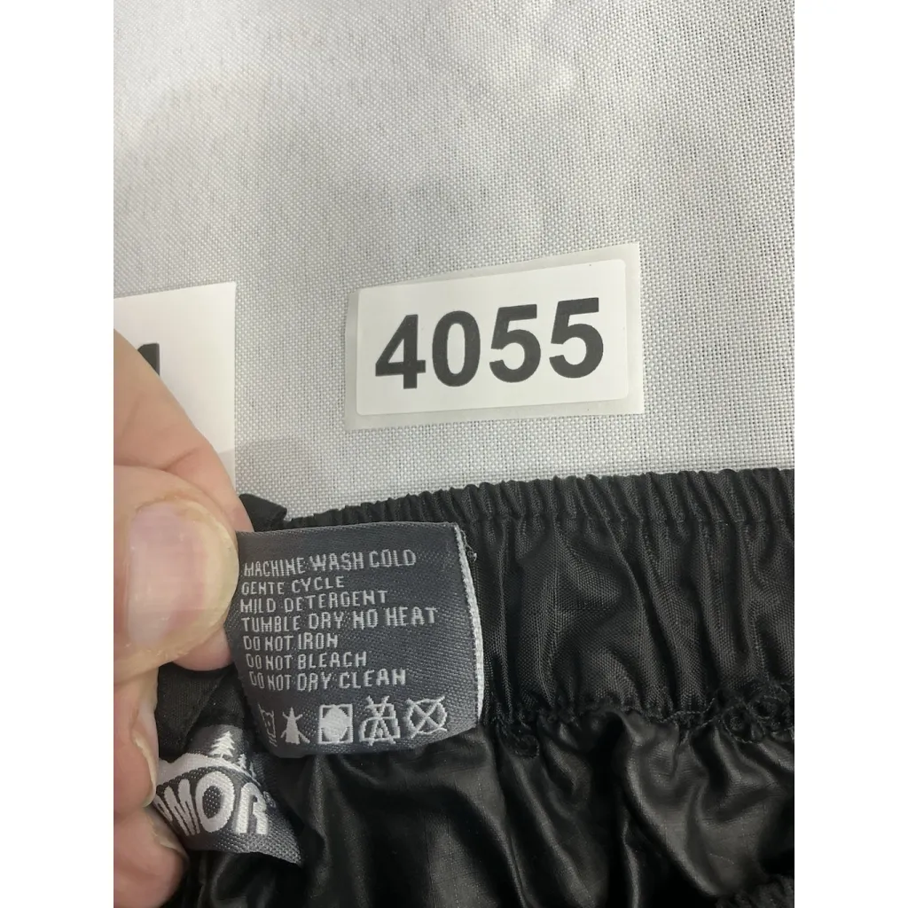 Womans Campor Rain Pants Pullon Medium Black Water Proof Elastic - Image 4