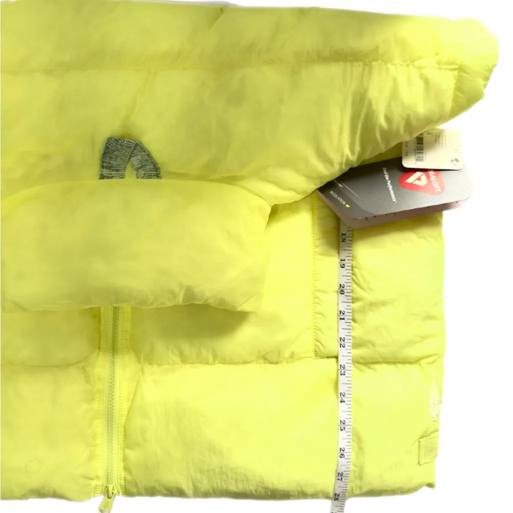 Free People Pippa Packable Puffer Vest Citron Yellow Size S - Image 9