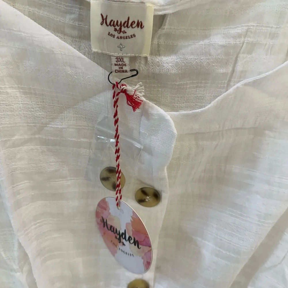 Hayden White Button-Down Blouse - Image 2