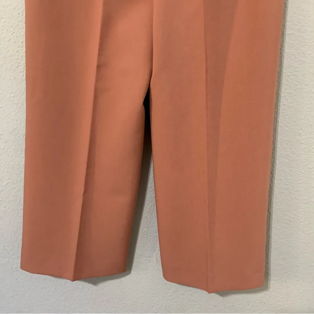 Zara New‎ Bloggers Fav Formal Mid-Rise Champagne Françoise Culottes Size M - Image 12