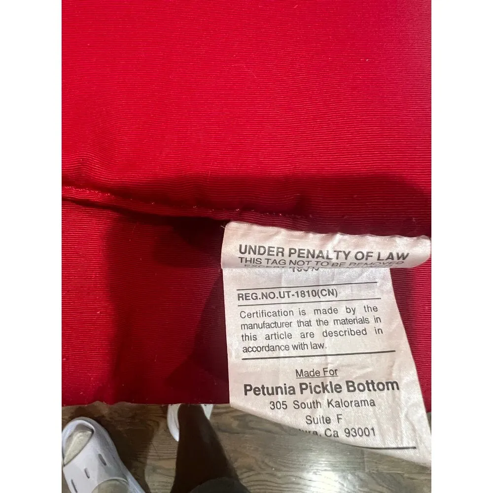 Petunia Pickle Bottom Diaper Bag Red Floral Boxy Backpack Convertible Tot - Image 9