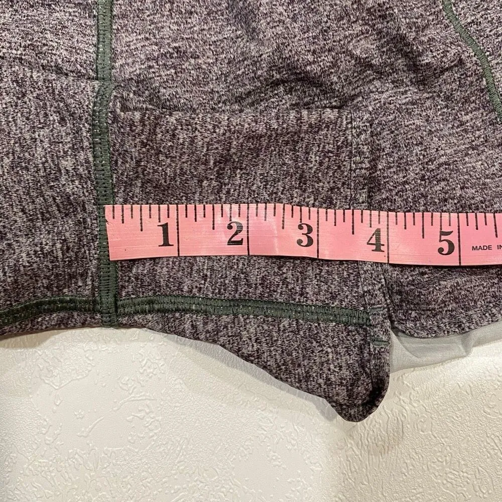 Lululemon Speed Up Shorts 2.5” Heathered Purple Gray Black Size 8 Running Active - Image 7