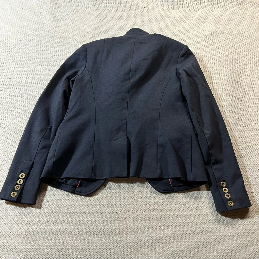 Gap Navy Blue Cotton & Modal Blend Blazer Academia Size 0 EUC - Image 7