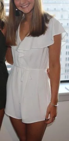 Tobi White Flutter Romper - Image 2