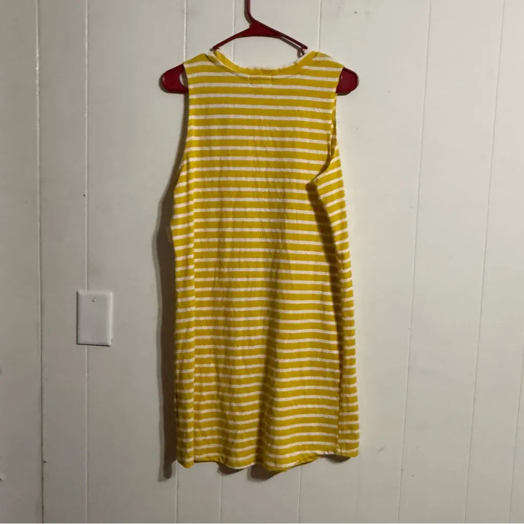 Ultra Flirt Yellow‎ Striped Mini Dress - Image 2