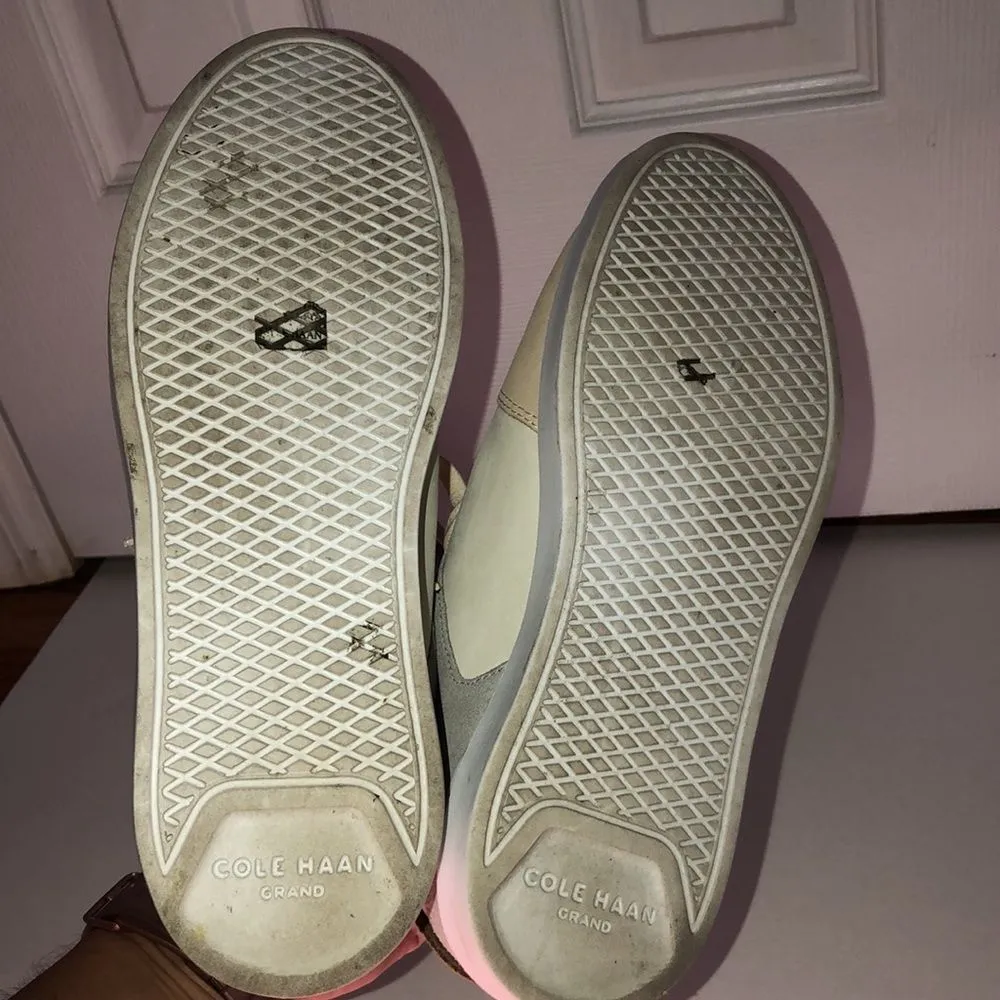 Cole Haan grand women's size 7.5 W27400 tan brown‎ grey with faux fur lining - Image 6