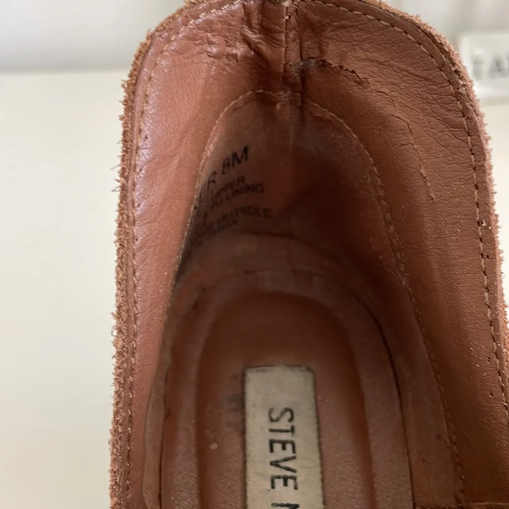 Steve Madden Women’s Brown Suede Pull-On Almond Toed Bootie - 3.5” Heel - Size 8 - Image 9