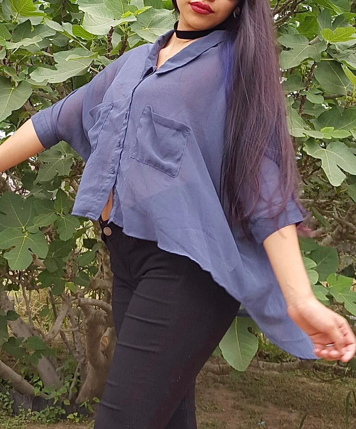 Blue high low top - Image 2