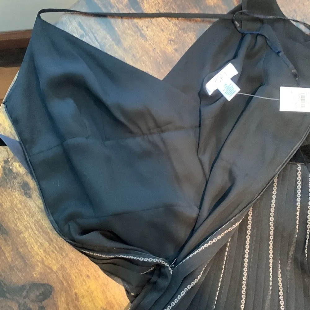 LOFT Black chiffon dress - Image 8